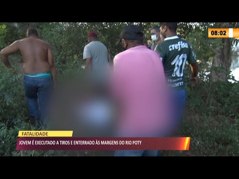 Criminosos executam jovem a tiros í s margens do Rio Poty 05 08 2021