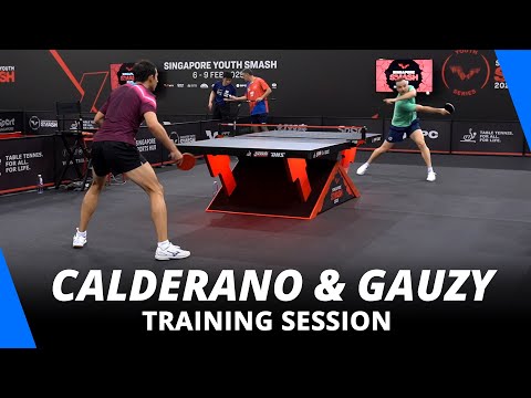Hugo Calderano & Simon Gauzy CRAZY Training | Singapore Smash 2025