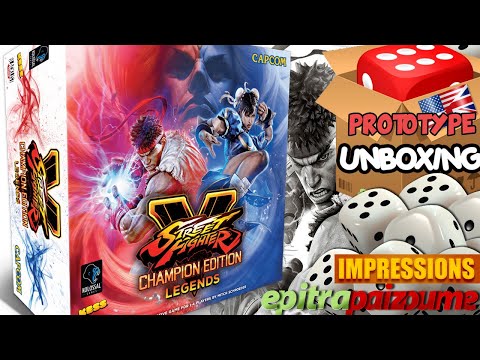 Street Fighter V Champion Edition Legends - Prototype Unboxing & Impressions (EN) by Epitrapaizoume