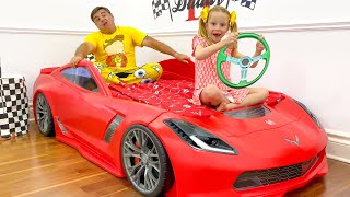 Nastya makes a new room for dad Nastya makes a new room for dad