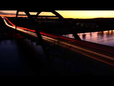 360 Bridge time lapse at sunset in Austin, TX