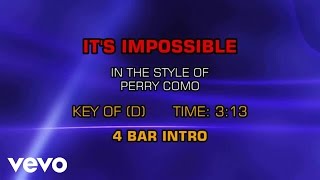 Perry Como - It's Impossible (Karaoke)