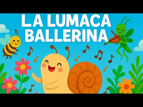 🐌 La Lumaca Ballerina 🌸 Canzoncina Dolce e Divertente per Bambini 0-3 Anni | HappyBus Kids