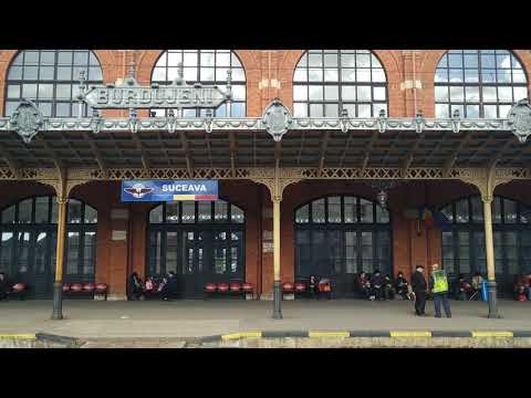 Panoramă gara Burdujeni Suceava de pe peron 17,03,2019