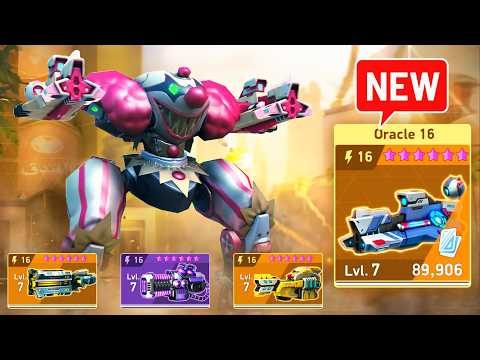 NEW WEAPON Oracle 16 vs Overdriver 16 vs Viper 16 vs Fusion Cannon 16 - Panther - Mech Arena