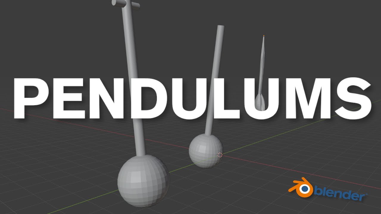 3 WAYS TO MAKE PENDULUMS IN BLENDER 2.92!