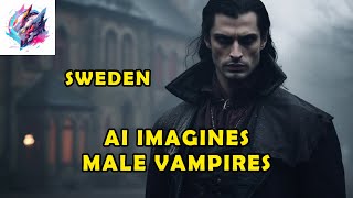 AI imagines MALE VAMPIRES for each country