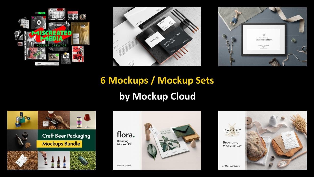 6 Mockups / Mockup Sets by Mockup Cloud