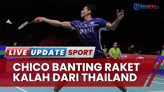 Chico Aura Banting Raket, Kesal Kalah dari Wakil Tuan Rumah di 16 Besar Thailand Open 2023