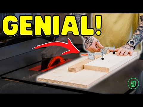 Holz ABRICHTEN an der TISCHKREISSÄGE: SO einfach geht's! | Geniale TKS Vorrichtung | Jonas Winkler