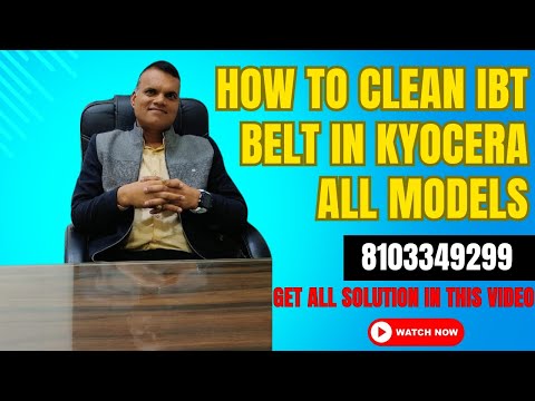 How To Clean IBT Belt Unit In 2552ci 2553ci  And All Models Of Kyocera Colour Machine