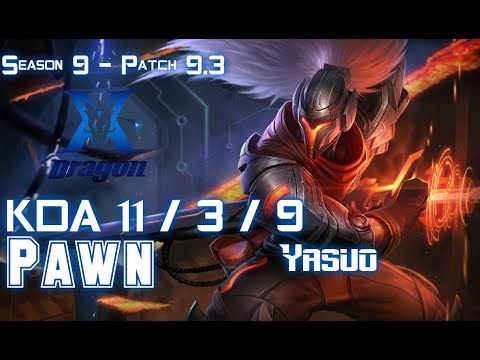 KZ Pawn YASUO vs LISSANDRA Mid - Patch 9.3 KR Ranked