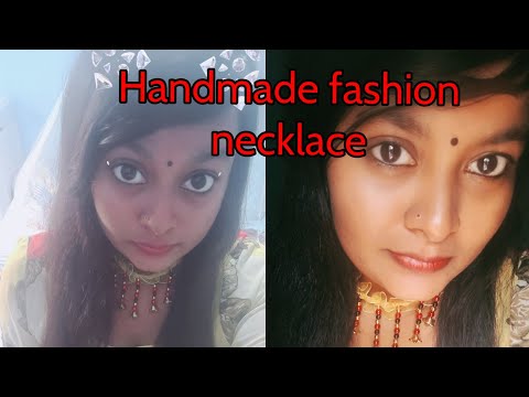 Handmade fashion  necklace /jewelry  #sajeearishvlog #necklace  #jewelry #srilanka  #vavuniya