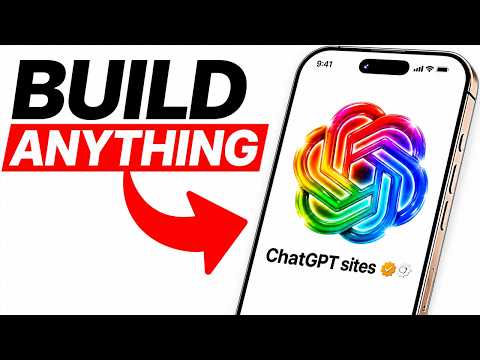 Video Thumbnail: Build Anything with ChatGPT Sites, Here's How!