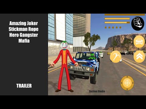 Amazing Joker Stickman Rope Hero Gangster Mafia | Trailer