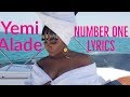 Yemi Alade - Number One (Lyrics)