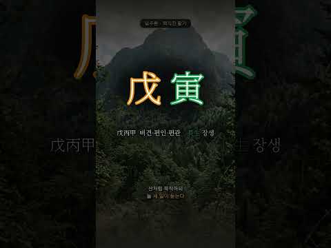 나무가 우거진 산 | 무인(戊寅) 일주