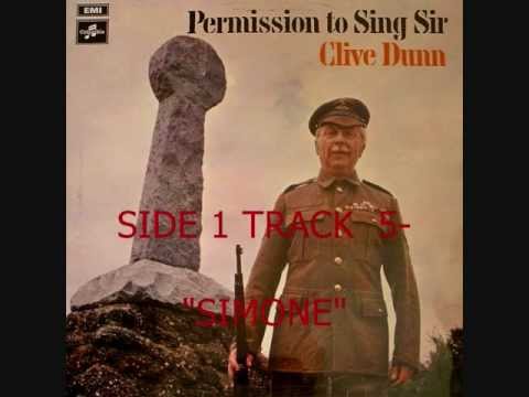 CLIVE DUNN - PERMISSION TO SING SIR (ALBUM 70s) - SIDE 1 TRACK 5 - SIMONE