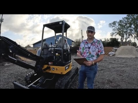 Daily Operation Checklist on a John Deere Compact Excavator