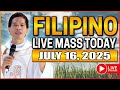 FILIPINO LIVE MASS TODAY ONLINE II JULY 16 2025 FR FIDEL ROURA