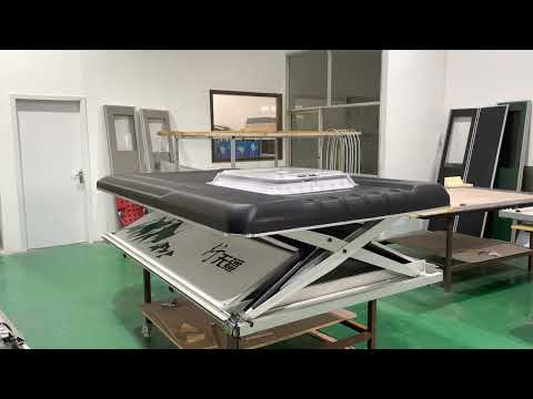 Electric hard shell rooftop tent