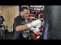 David Benavidez UNLEASHES CRAZY COMBOS training for Demetrius Andrade!