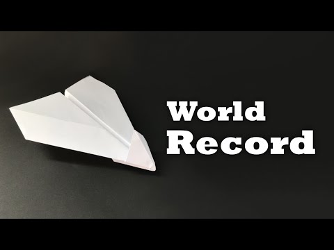 World record breaking paper plane