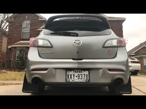 Rally Armor mudflaps install on Mazdaspeed3