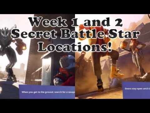 Fortnite Season X Week 1 and 2 Secret Battle Star Locations!