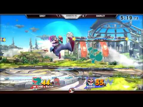 Smash 4 Versus Weekly 11/19/15 - Winners R3 - Gingy (G&W/C.Falcon) vs Snorley (Wario)
