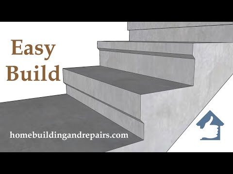 Easiest Methods To Add Nosing To Concrete Stairs When Forming - Builders Education Tutorials