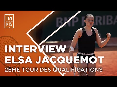 La réaction d'Elsa Jacquemot après sa victoire au 2e tour des "qualifs" | Roland-Garros 2023 | FFT
