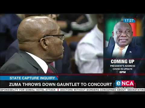 Zuma throws down gauntlet to concourt