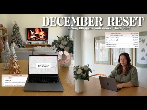 DECEMBER RESET 💰 hitting big goals (!!!) + budgeting for the month