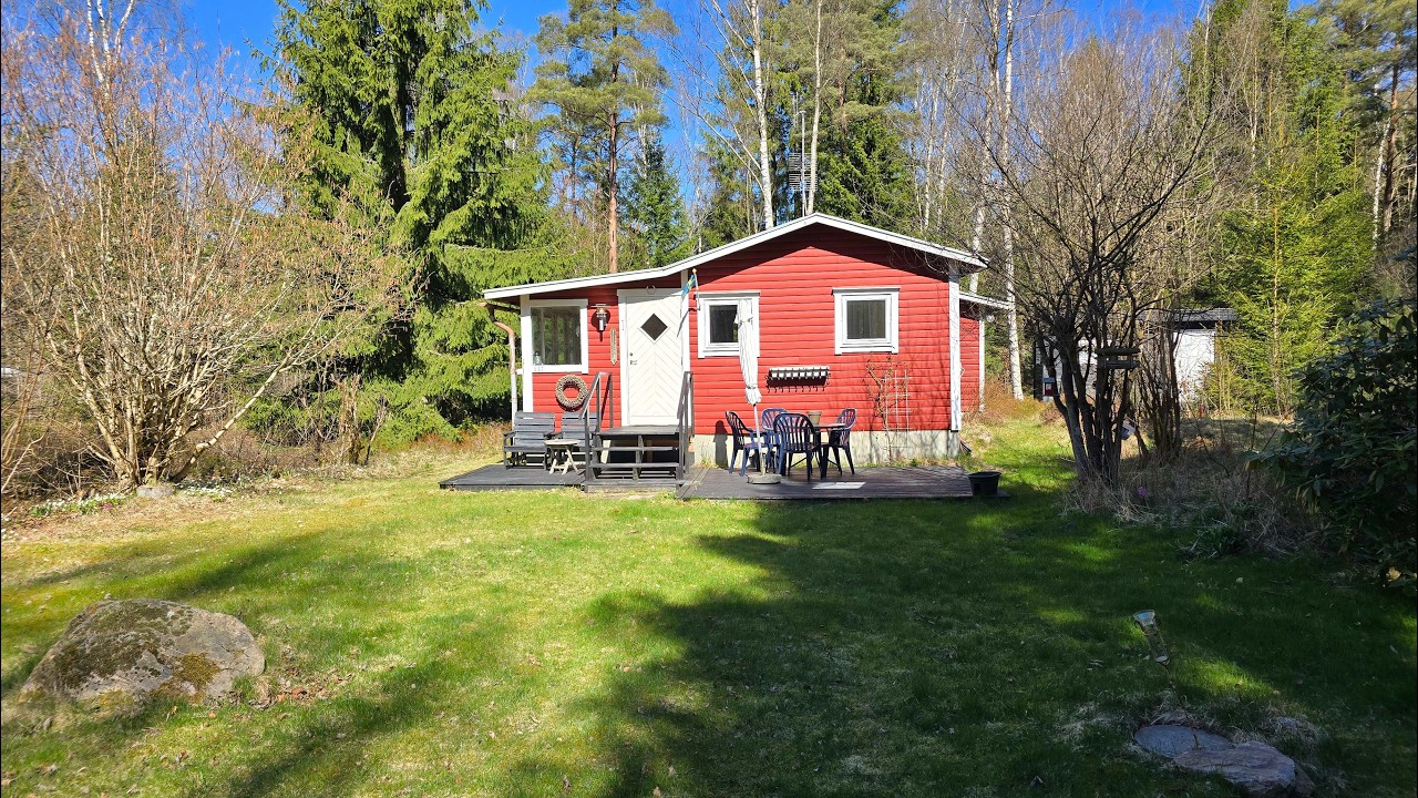 3 rum Vinterbonat fritidshus på Bögilts stugområde 147 Laholms kommun - video