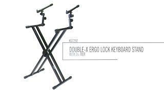 Video thumbnail for Double-X Keyboard Stand w/ 2nd Tier | KS7292 by On-Stage