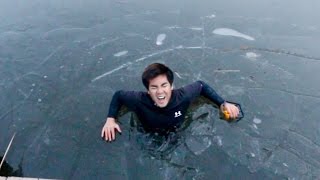 I FELL THROUGH THE ICE WHILE FISHING!!!
