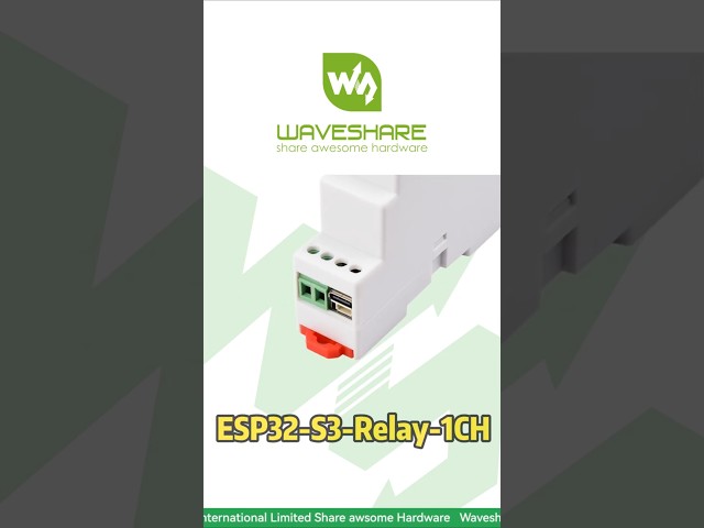 Vídeo relacionado con Módulo de relé WiFi industrial ESP32-S3 de 1 canal, soporta control RS485/WIFi/Bluetooth, clasificación de contacto de relé de hasta 10 A 250 VAC/30 V CC, con múltiples circuitos de protección de