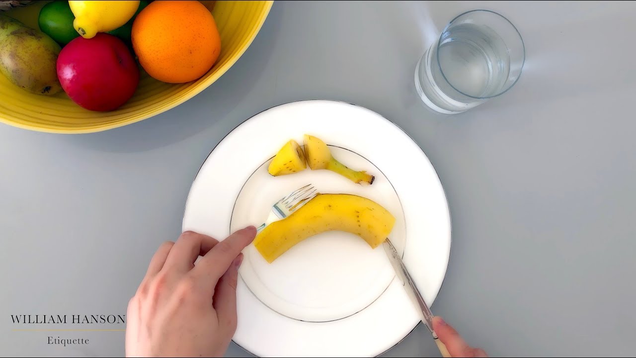 How to eat a banana formally