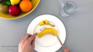 How to eat a banana formally
