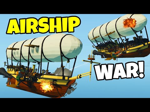 Insane AIRSHIP BATTLE In Stormworks Multiplayer!