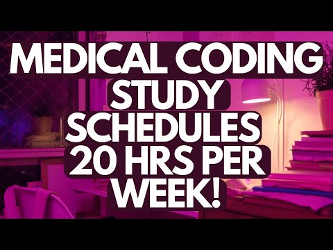 MEDICAL CODING 20 HOURS PER WEEK STUDY TIME SCHEDULE OPTIONS