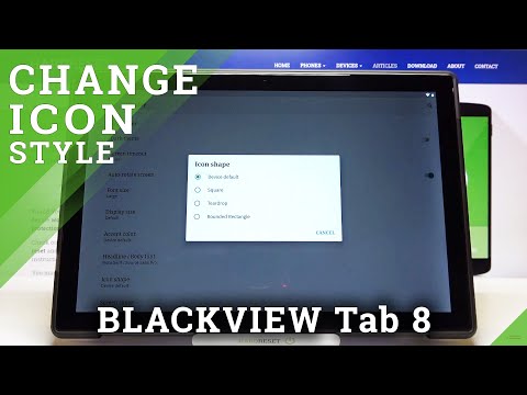 Display Icons - BLACKVIEW Tab 8 & Icon Shape