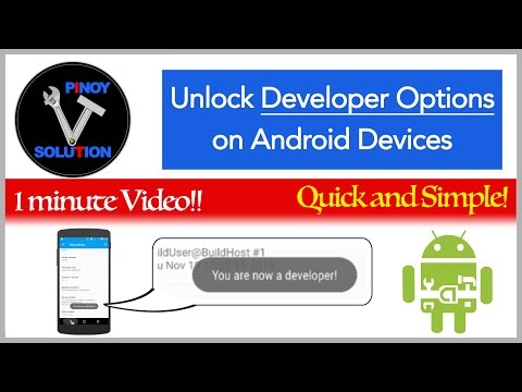 How to unlock Developer Options on Android Devices
