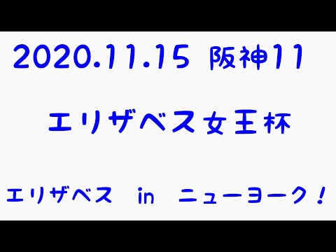 【2020.11.15 阪神11 エリザベス女王杯】エリザベスinニューヨーク！