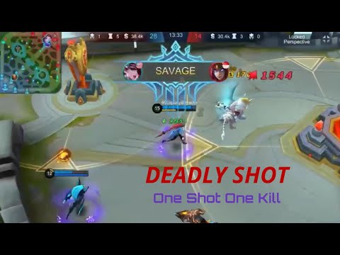 Lesley Savage!One Shot One Kill!Perfect Kills on Enemy Base!Pro Lesley Player in MLBB!Brutal Shot!