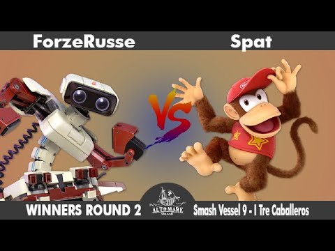 Smash Vessel 9 - I Tre Caballeros - Winners Top 12 - ForzeRusse (Rob) vs Spat (Diddy Kong, PT)