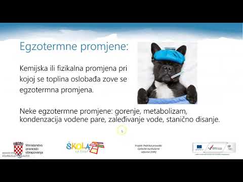 Kemija 7. r. - Egzotermne promjene
