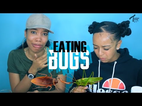 Eating BUGS! With Paigey Cakey | Crunchy Critter Challenge