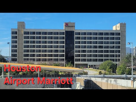 Houston Airport Marriott Hotel at George Bush Intercontinental Room Tour and Review #marriott #hotel